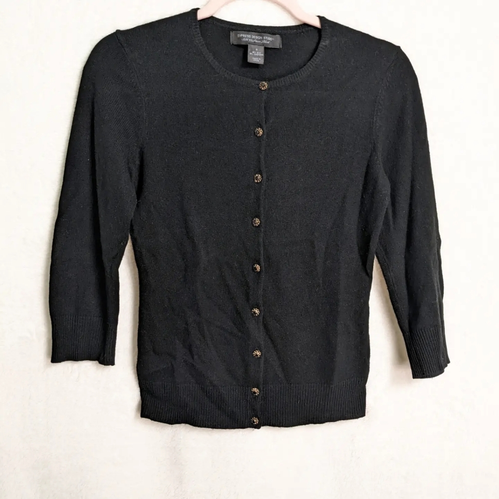 Express Design Studio Silk Cashmere 3/4 Sleeve Cardigan Size Small